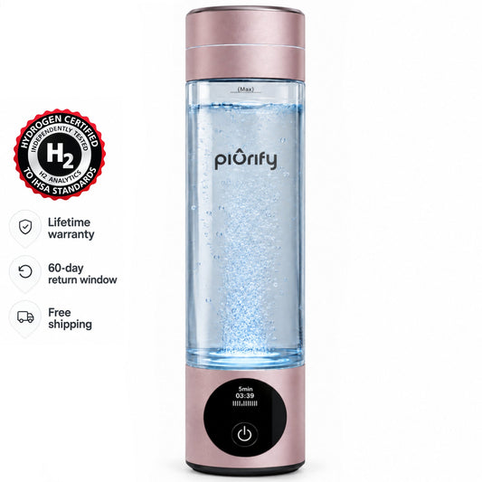 PIURIFY Hydrogenator® Hydrogen Water Bottle - Pink