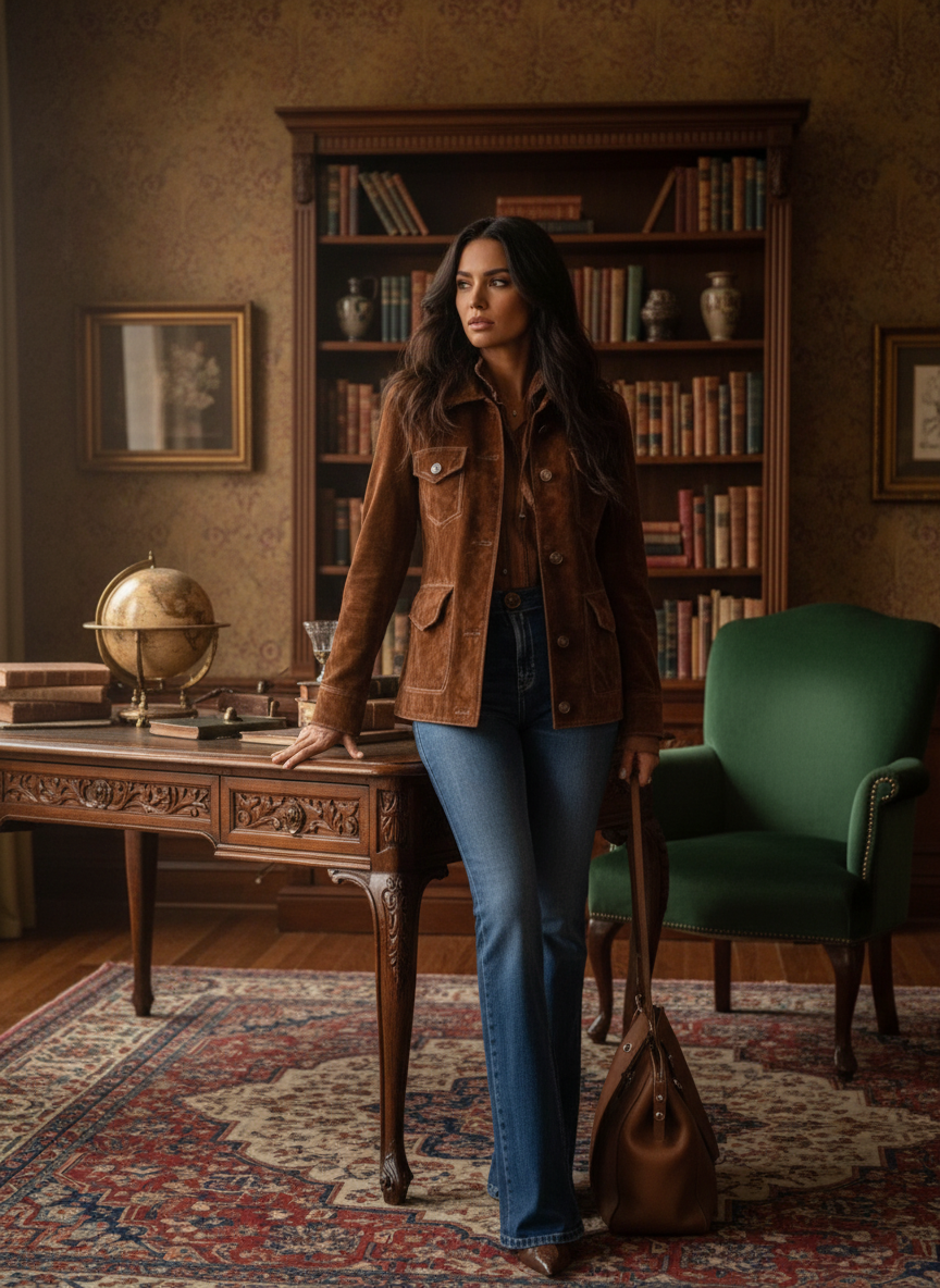 Full Size Button-Down Long Sleeve Jacket Plus Size